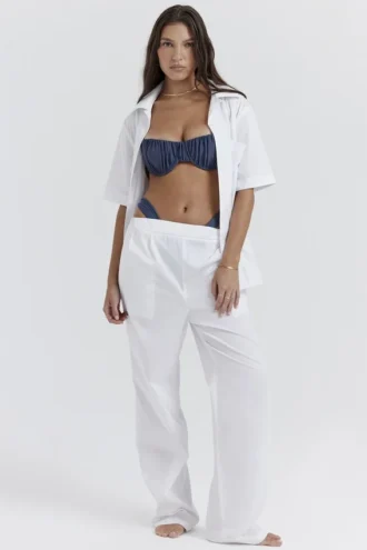 Pantalon ample Reno blanc