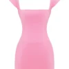 Mini-robe corset « Leonida » rose français