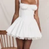 Mini-robe corset Pietra blanche