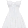 Mini-robe corset Pietra blanche