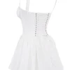 Mini-robe corset Pietra blanche