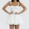 Mini-robe corset Pietra blanche