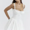 Mini-robe corset Pietra blanche
