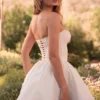Mini-robe de corset en coton ivoire « Kristiana »