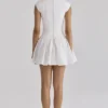 Mini-robe en coton blanc Kaia