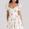 Mini-robe en coton à imprimé floral Issa