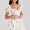 Mini-robe en coton à imprimé floral Issa