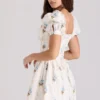 Mini-robe en coton à imprimé floral Issa