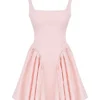 Mini-robe Florianne à nœuds couleur pêche pâle