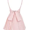 Mini-robe Florianne à nœuds couleur pêche pâle
