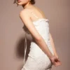 Mini-robe Marlene en coton blanc brodé anglais