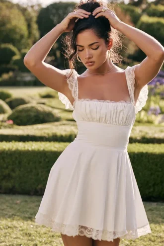Mini-robe trapèze Kaia ivoire