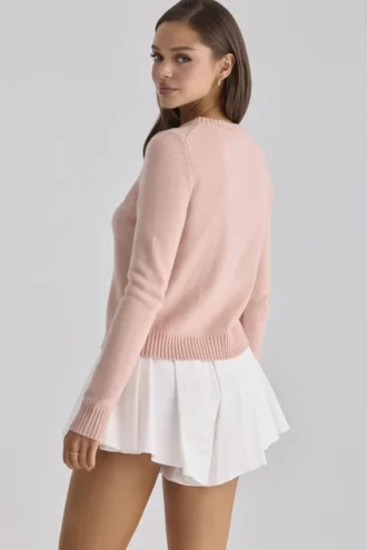 Mini-short évasé en coton blanc « Lumi »