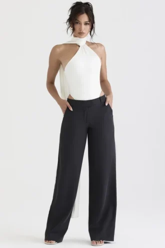 Pantalon ample gris Cameron