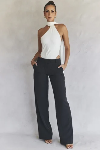 Pantalon ample gris Cameron