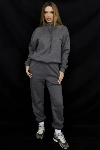 Pantalon de jogging Sky en molleton gris foncé