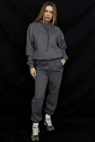 Pantalon de jogging Sky en molleton gris foncé