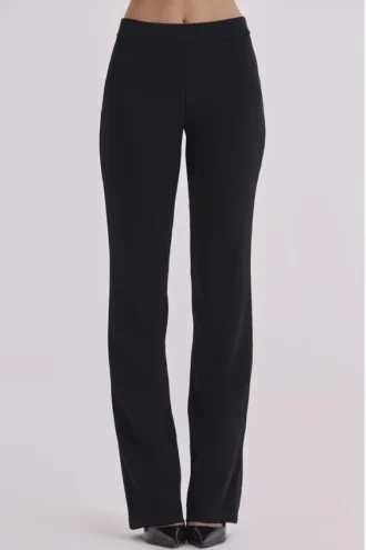 Pantalon droit noir Chiara