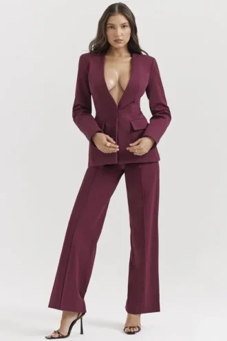 Pantalon droit Rivi Wine