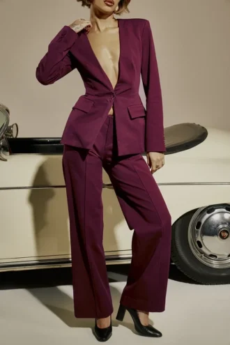 Pantalon droit Rivi Wine