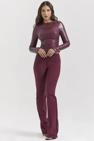 Pantalon Lillie Wine