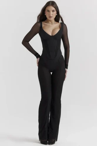 Pantalon taille haute Avalon noir