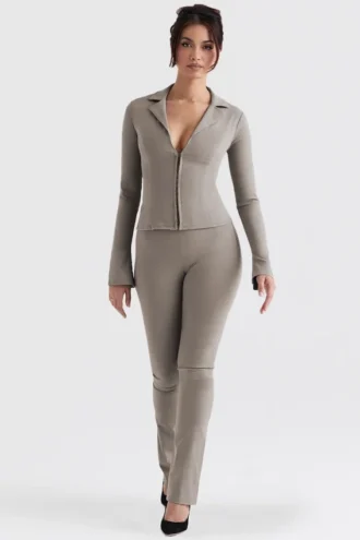 Pantalon taille haute Laurel Smoke