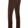 Pantalons Ama en mélange de cachemire couleur chocolat
