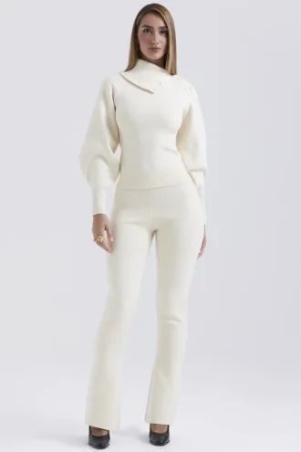 Pull Adelita en mélange de cachemire crème