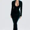 Robe corset en velours Arabella Forest