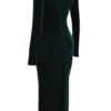 Robe corset en velours Arabella Forest