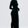 Robe corset en velours Arabella Forest