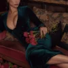 Robe corset en velours Arabella Forest