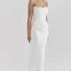 Robe corset sans bretelles Persephone ivoire