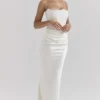Robe corset sans bretelles Persephone ivoire