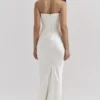 Robe corset sans bretelles Persephone ivoire