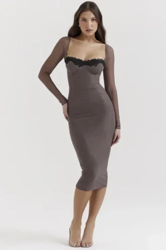 Robe corset Seraphina Smoke