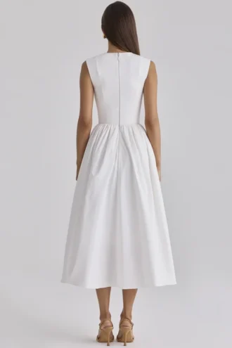 Robe d&rsquo;Été en coton blanc « Emmy »