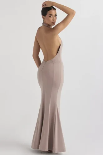 Robe de Soirée dos nu Juliette Mushroom