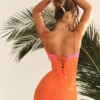 Robe longue Aiza Flame Orange