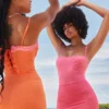 Robe longue Aiza Flame Orange