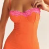 Robe longue Aiza Flame Orange