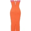 Robe longue Aiza Flame Orange