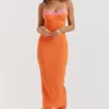 Robe longue Aiza Flame Orange