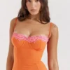 Robe longue Aiza Flame Orange