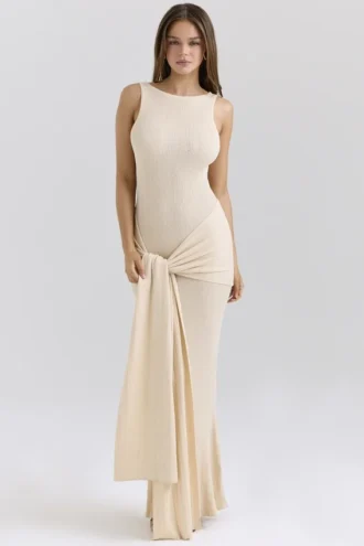 Robe longue Akaia Champagne Waterfall