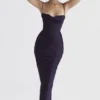 Robe longue corsetée « Charmaine » Night Shade