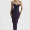 Robe longue corsetée « Charmaine » Night Shade