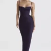 Robe longue corsetée « Charmaine » Night Shade
