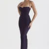 Robe longue corsetée « Charmaine » Night Shade